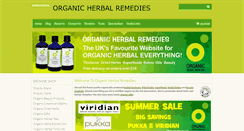 Desktop Screenshot of organic-herbal-remedies.co.uk