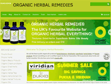 Tablet Screenshot of organic-herbal-remedies.co.uk